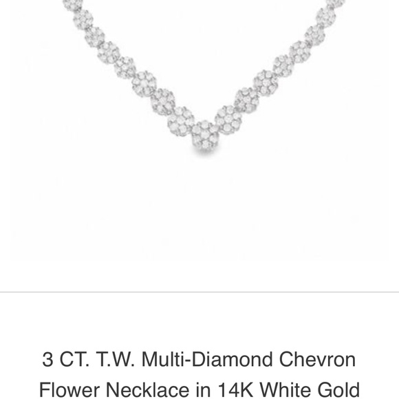 New Diamond necklace 3CT from Zales - Picture 2 of 3
